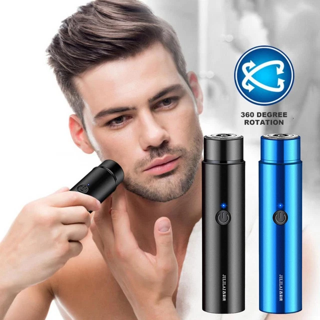 Afeitadoras de barba eléctricas recargables para hombre afeitadora portátil de viaje R2R8