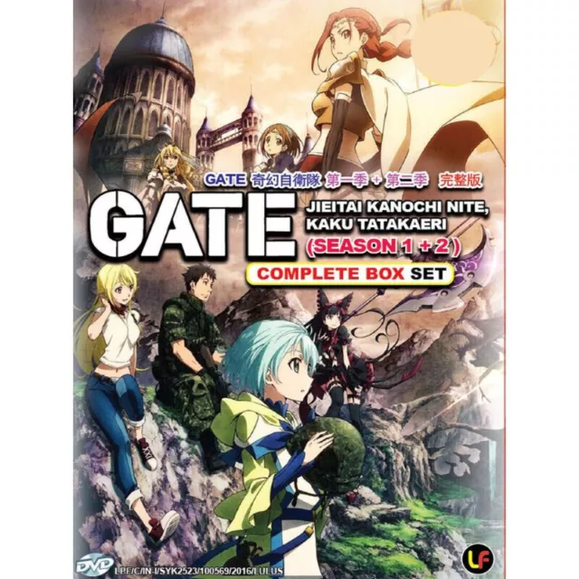 DVD ANIME GATE Jieitai Kanochi Nite, Kaku Tatakaeri Season 1 + 2