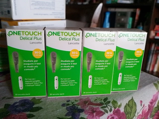ONE TOUCH DELICA PLUS 100  LANCETTE PUNGIDITO (6 confezioni da 25) SCAD 03/2026
