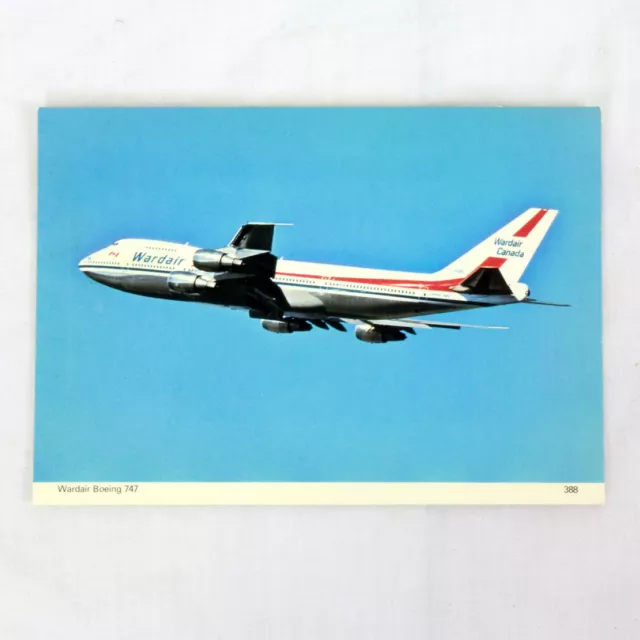 Wardair Canada Airlines - Boeing 747 - Avion Carte Postale - Bonne Qualité