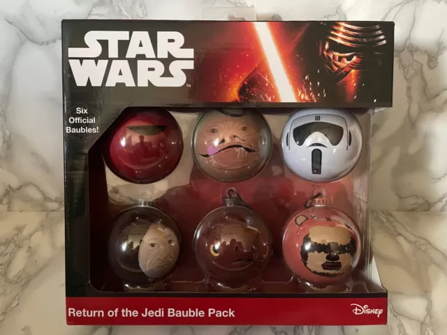 Star Wars Festive Baubles - Return of the Jedi Bauble Pack - 6 baubles - Disney