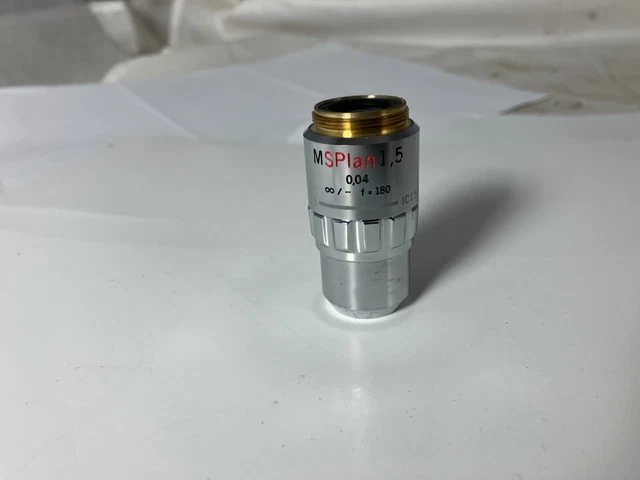 Olympus Microscope Objective MSPlan 1.5x 0.04  ∞/- f=180 , 20mm thread
