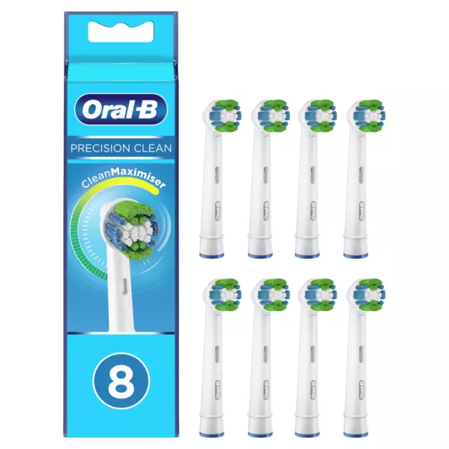 Oral-B Precision Clean Electric Toothbrush Heads CleanMaximiser - 8 Pack