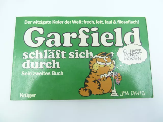 Garfield schläft sich durch Band 2 Krüger Verlag Comic Buch Jim Davis 1984