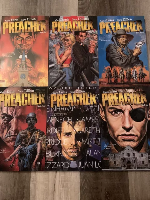 Preacher By Garth Ennis Complete Collection TPB Lot Vol 1 2 3 4 5 6 DC Vertigo