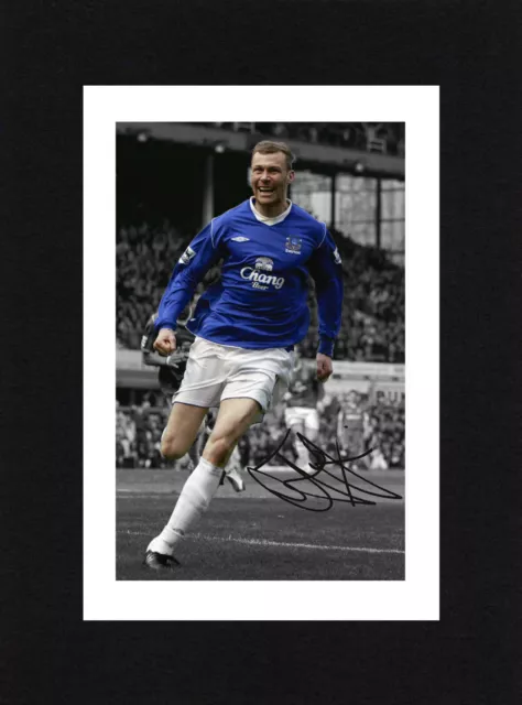 8X6 Mount DUNCAN FERGUSON Autograph Signed PHOTO Ready To Frame Gift EVERTON