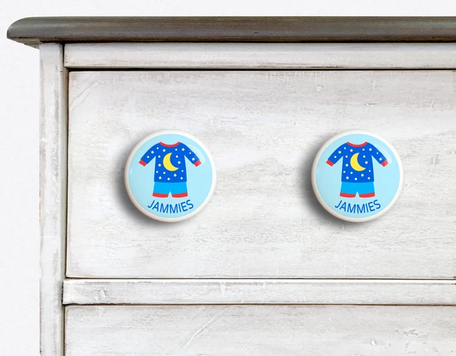 Ensemble de 2 boutons de tiroir de commode pyjama garçons coiffeuse organisationnelle