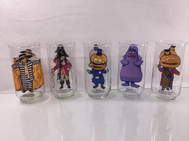 Mcdonalds Collector Series Glasses Vintage 1977