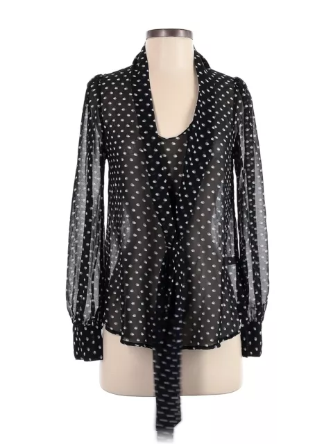 TINLEY ROAD WOMEN Black Long Sleeve Blouse XS $27.74 - PicClick