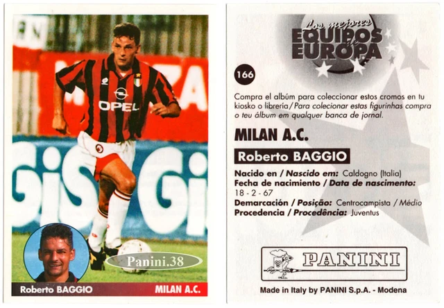 Carte Foot Roberto Baggio 98-99 MC Sport #403 - Rare, Excellente Condition, Légende Italienne
