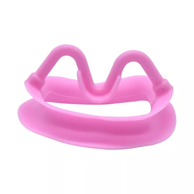 2X Silicone Dental Retractor Intraoral Lip Cheek Mouth Opener Teeth Props Pink