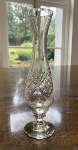 Vintage Georgian Crystal Tutbury 17cm Bud Vase