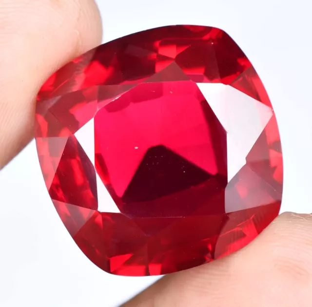 76.40 Ct Natural Mozambique Blood Red Ruby Certified Stunning BIG-SIZE Gemstone