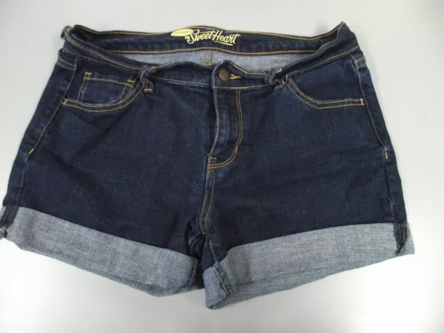 Old Navy Jean Shorts Womens 6 The Sweetheart Midi Cuffed Stretch Mid Rise Denim