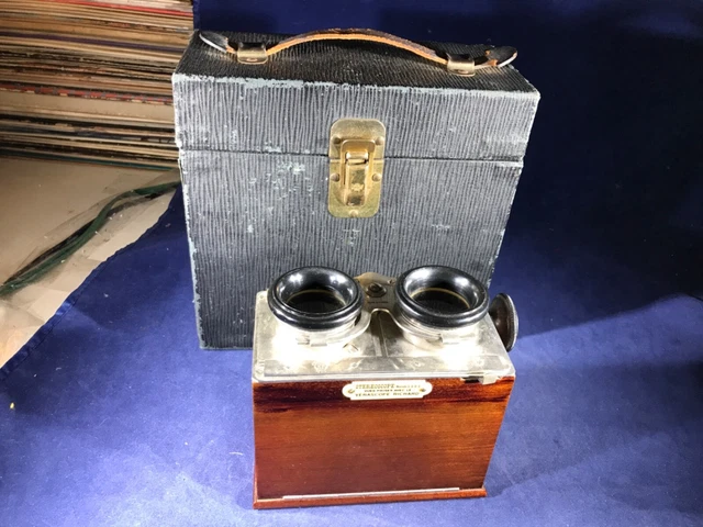 GRAND STÉRÉOSCOPE RICHARD ? ancien XIXème visionneuse verascope EUR 50