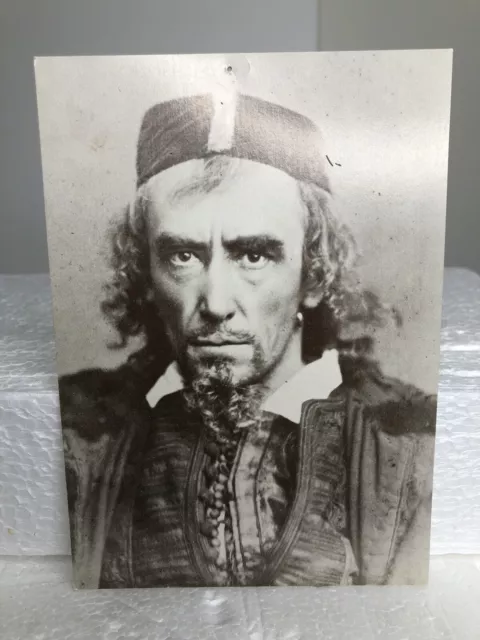 SIR HENRY IRVING (1838-1905) As SHYLOCK POSTCARD VICTORIA &ALBERT MUSEUM LONDON.