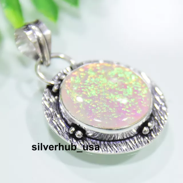 Australischer Triole Opal 925 Sterling Silber Anhänger Muttertag Schmuck Aa-27