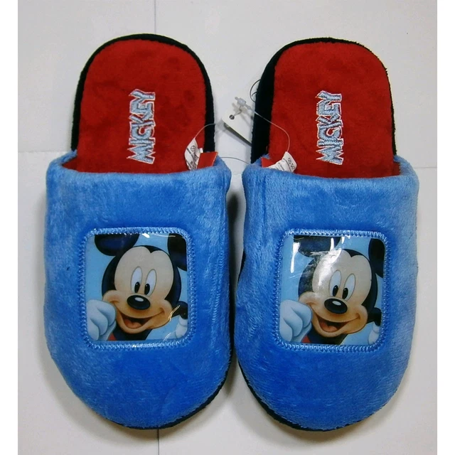 CIABATTE PANTOFOLE INVERNALI Disney Topolino Scarpe Babuccie Da 27