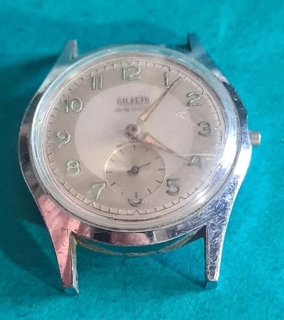 Montre Vintage Dilecta Dame - Mécanique Manuelle, 15 Rubis, Cadran Blanc, Bracelet Cuir - Occasion