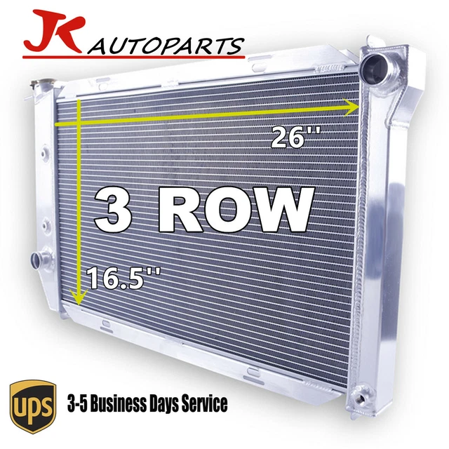 Radiator 3 Row Aluminum For 1971-1973 Ford Mustang Mercury Cougar 5.0L 5.8L 7.0L