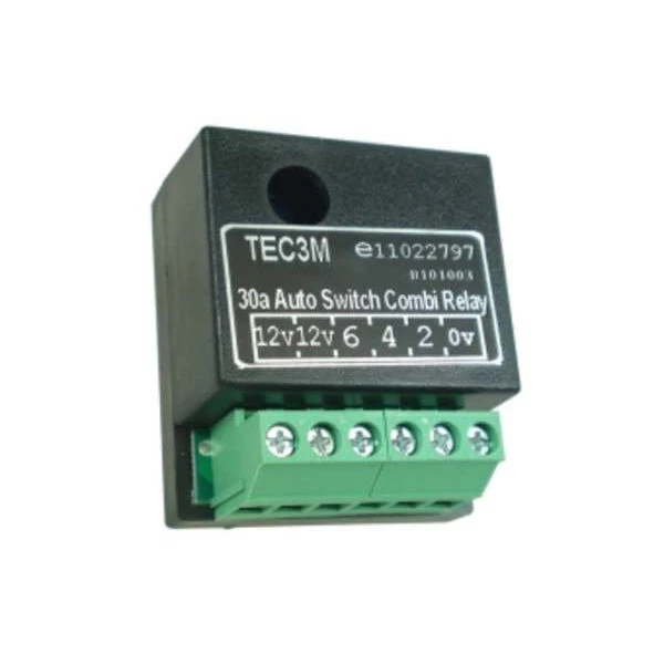 12V DC, 30A, TEC3M, interrupteur automatique double charge combiné