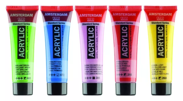 Amsterdam Estándar & Especialidad Serie Arte Pintura Acrílica 20ml-90 Colores