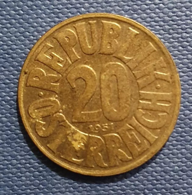 2  Republik, 20 Groschen 1951