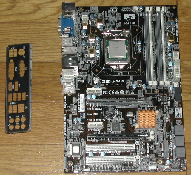 ECS Z87H3-A4 WITH CPU memory LGA1150 $118.71 - PicClick CA