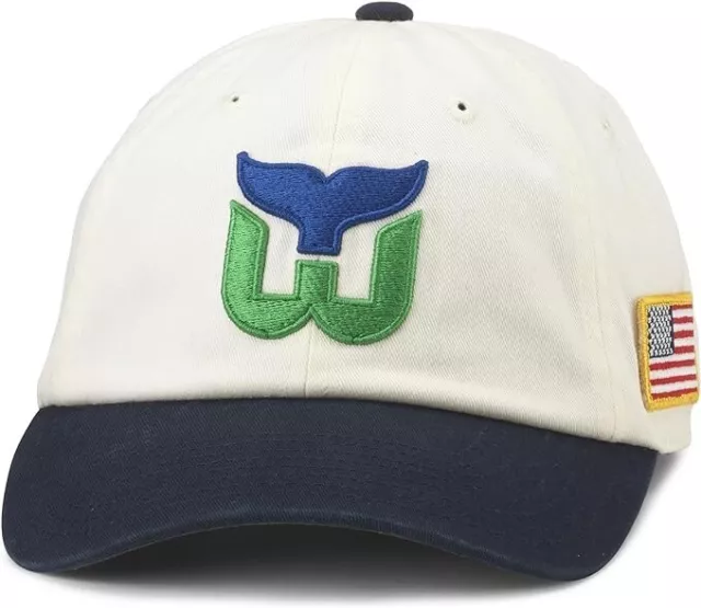 American Needle Hartford Whalers NHL United Slouch Hat Hockey Dad Cap OSFA New