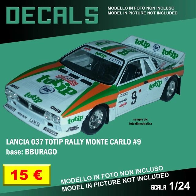HASEGAWA maquette voiture 20681 Lancia 037 Rally Rallye de Monte-Carlo 1986 1/24
