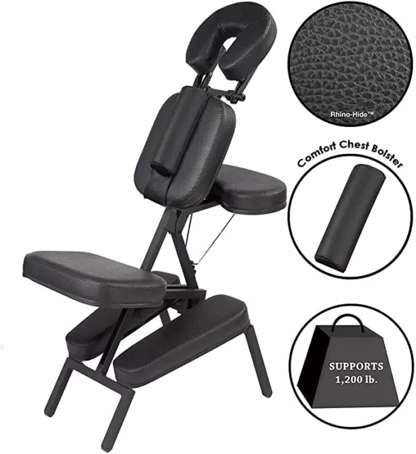 Master Massage APOLLO Extra Large Seat Portable Massage Chair W/wheeled case 2