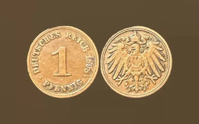 Münze Deutsches Reich Kaiserreich 1 Pfennig 1898 F in Vorzüglich