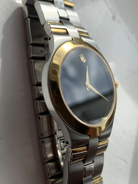 Orologio da uomo Movado Museum Fiero 81 G2 1899 bicolore oro e acciaio FWO 8