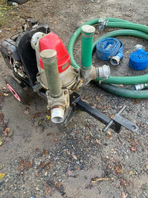 Hilta Drysite 3" diesel, water pump, with hoses...