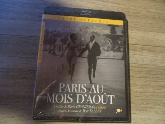 BLU-RAY NEUF "PARIS AU MOIS D'AOUT" Charles AZNAVOUR, Susan HAMPSHIRE