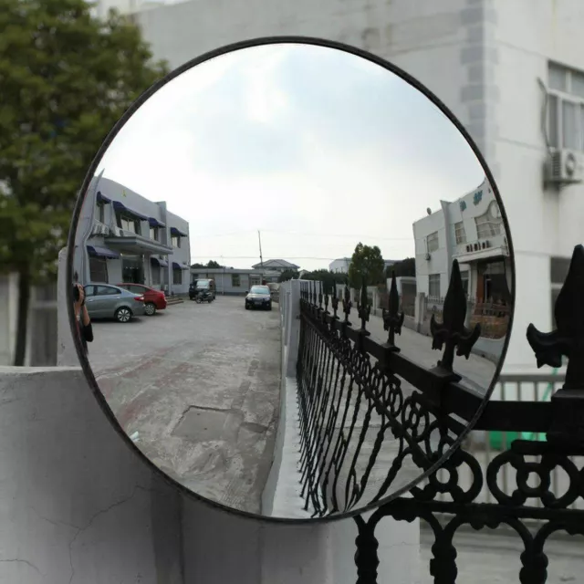 18''/45cm Wide Angle Convex Curved Road Mirror Traffic Driveway Safety Security