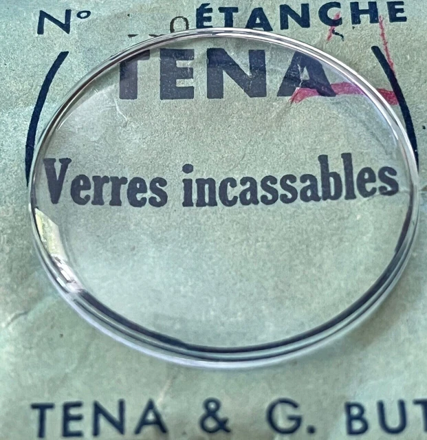 Verre Plexi Pour Montre Tena & Butty - Diamètre 260 - Neuf (état Occasion)