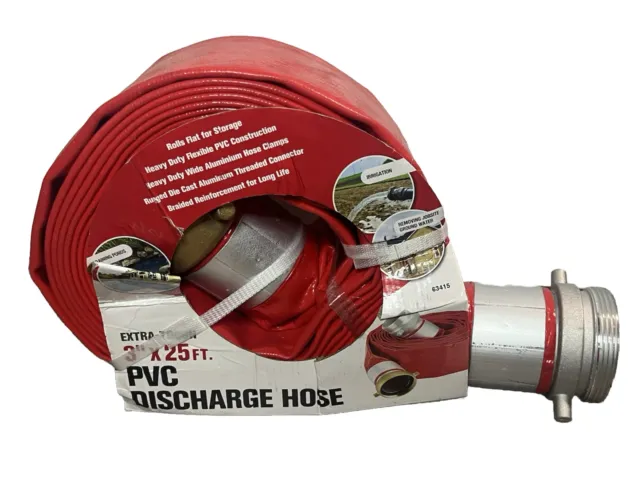 Harbor freight PVC Discharge Hose 3"x25 ft NEW
