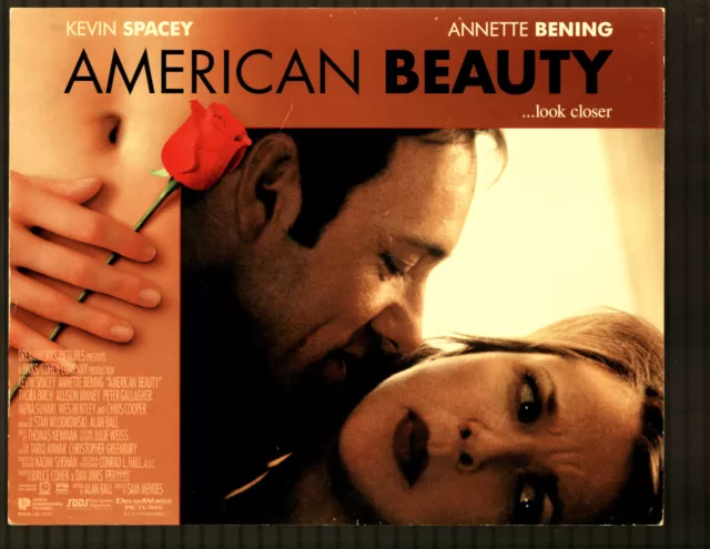 American Beauty 11"x14" Lobby Card Kevin Spacey Mena Suvari Drama