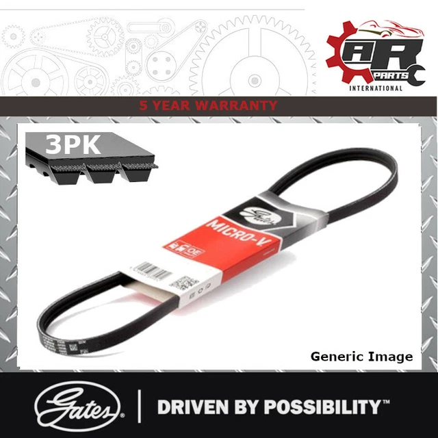 Courroie Gates Micro-V 3PK945 – Pour Véhicules, Flexible Et Durable