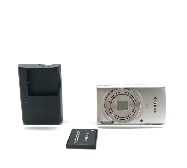 [MINT] Canon Digital Camera IXY 180 PowerShot Silver 20.0MP 8x zoom From JAPAN