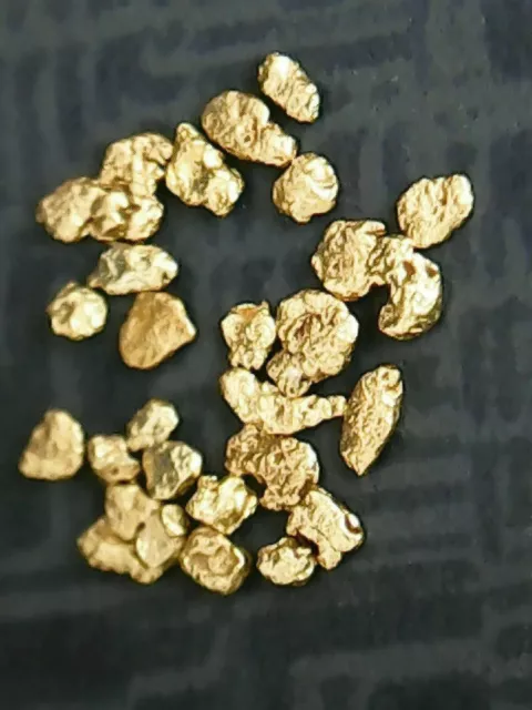 5 Autentiche Pepite d'Oro Naturali