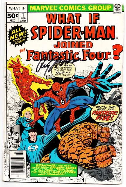 What if? #1 GD+ Signed w/COA Roy Thomas 1977 Marvel Comics