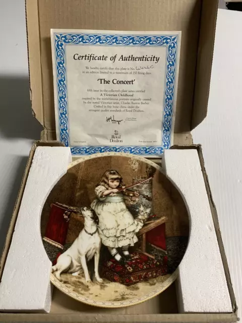 The Concert Collectors Plate 1992 Royal Doulton BY Bradford Exchange