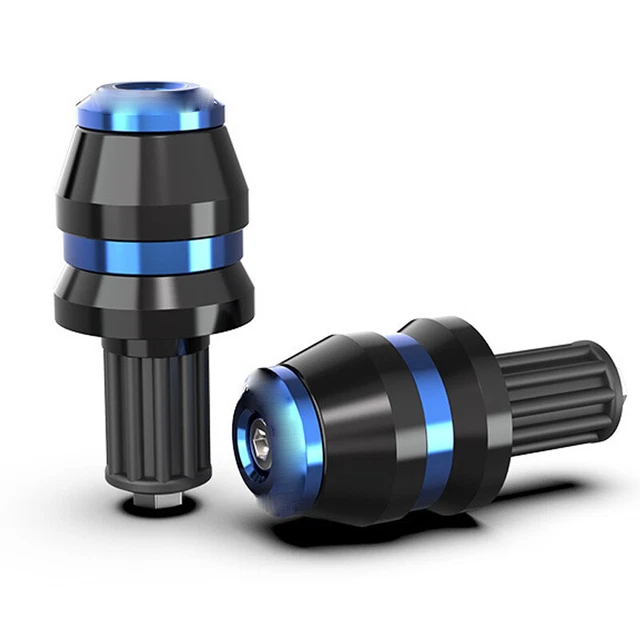 2PCS 7/8" 22mm Motorcycle Dirt Bike Scooter Grip Handle Bar End Cap Plugs Slider