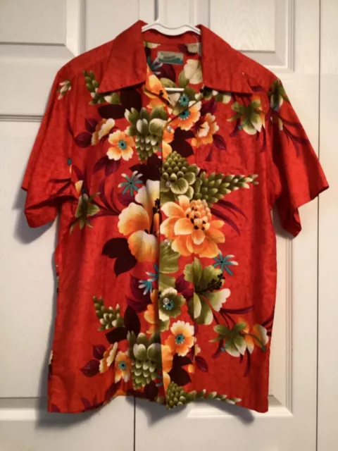 Vintage 50/60’s Penny’s Hawaiian shirt, Red Floral Men’s Medium Vintage 50/60’s Penny’s Hawaiian shirt, Red Floral Men’s Medium