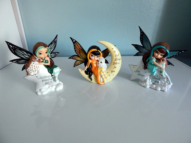 Jasmine Becket-Griffith Mystic Visions Collection - Owl Figures Lot of 3 Jasmine Becket-Griffith Mystic Visions Collection - Owl Figures Lot of 3