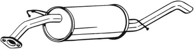 Terminale silenziatore post-silenziatore Bosal 141-217 per Kalos T250 Aveo Daewoo T200