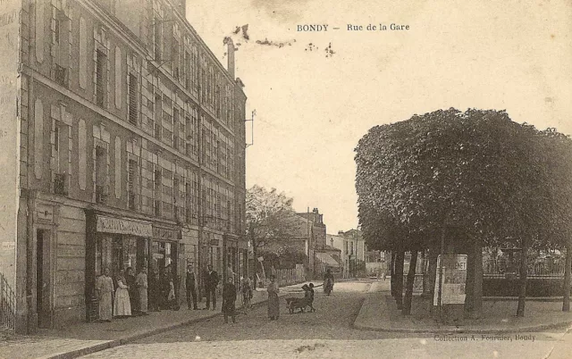 Carte Postale Bondy Rue De La Gare
