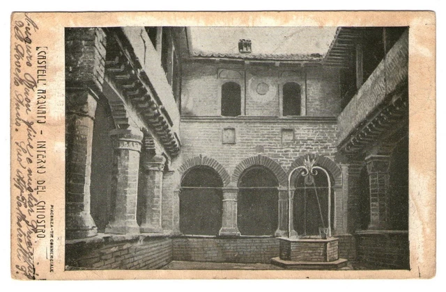 Cartolina - Castell'Arquato - Interno del Chiostro - FP - VG